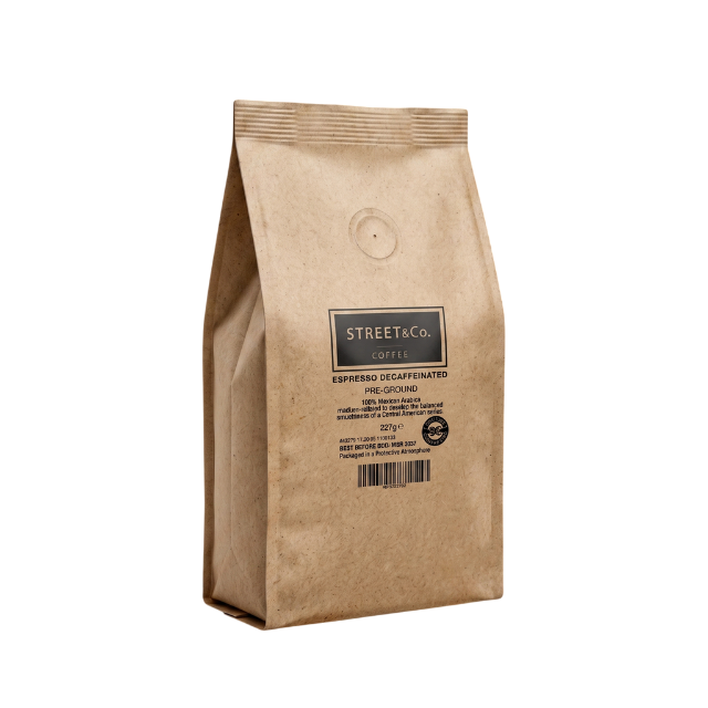 Street & Co Pre-Ground Decaf Coffee (Mountain Washed)