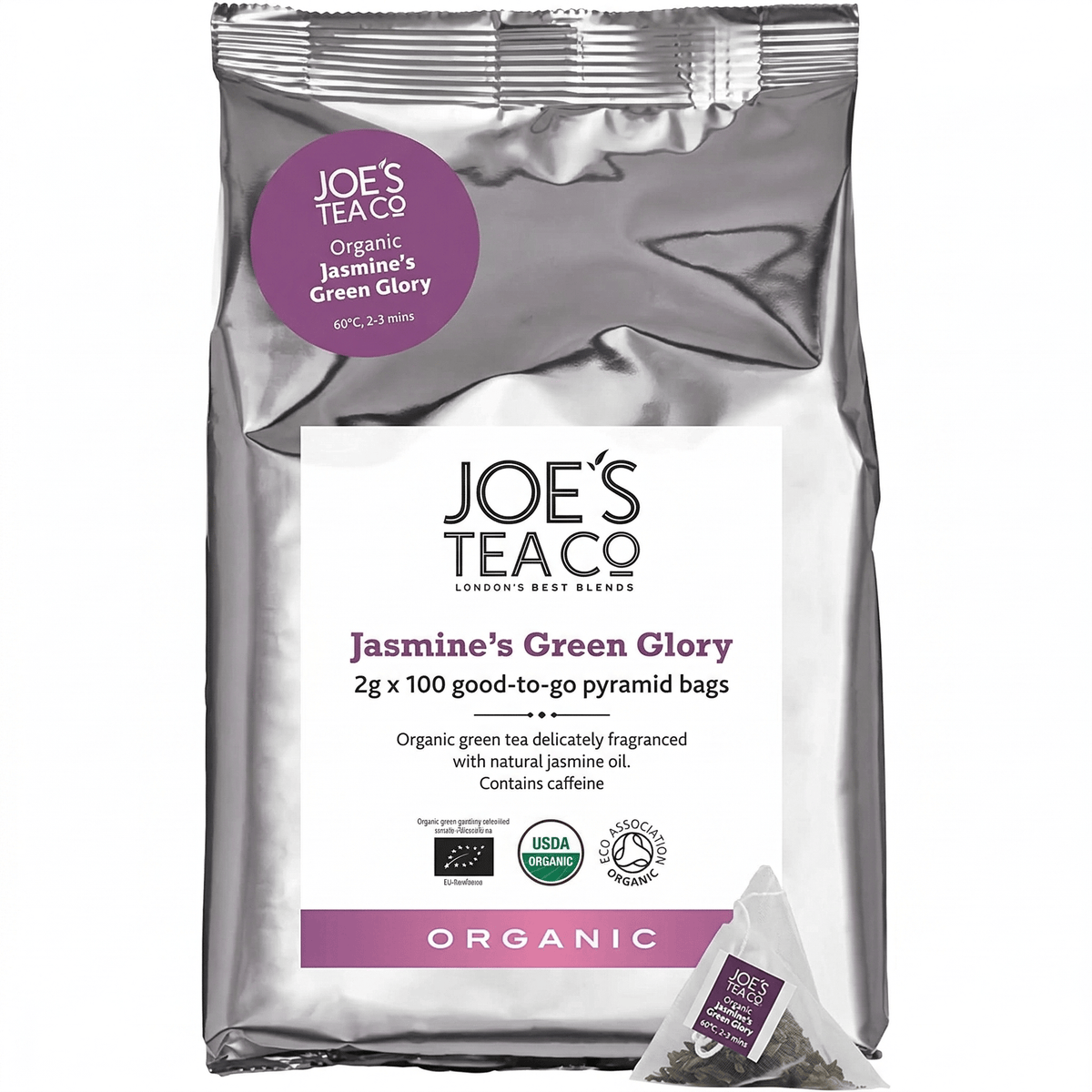 Joes Tea (100) Org Jasmines Green Glory - John Street Beverage