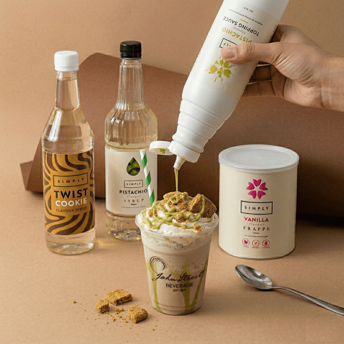 Pistachio Cookie Frappe - John Street Beverage