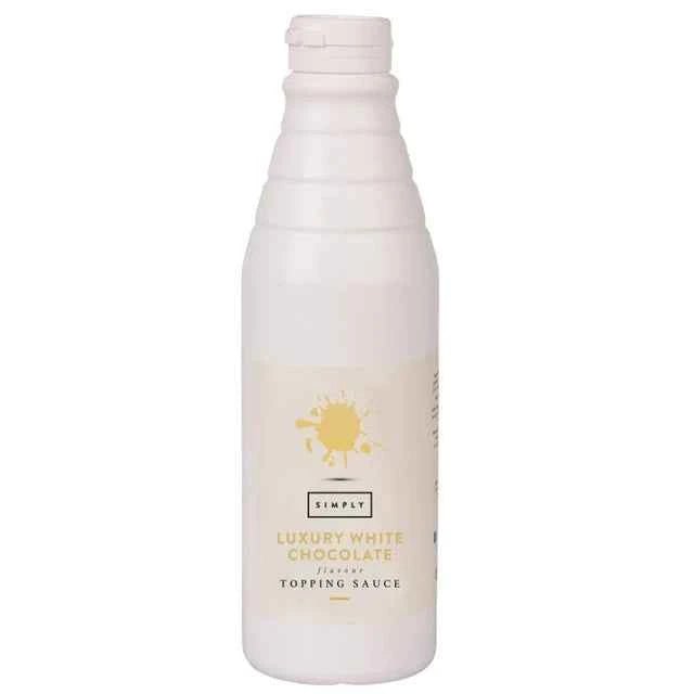 Simply Luxury White Chocolate Topping Sauce - John Street Beverage