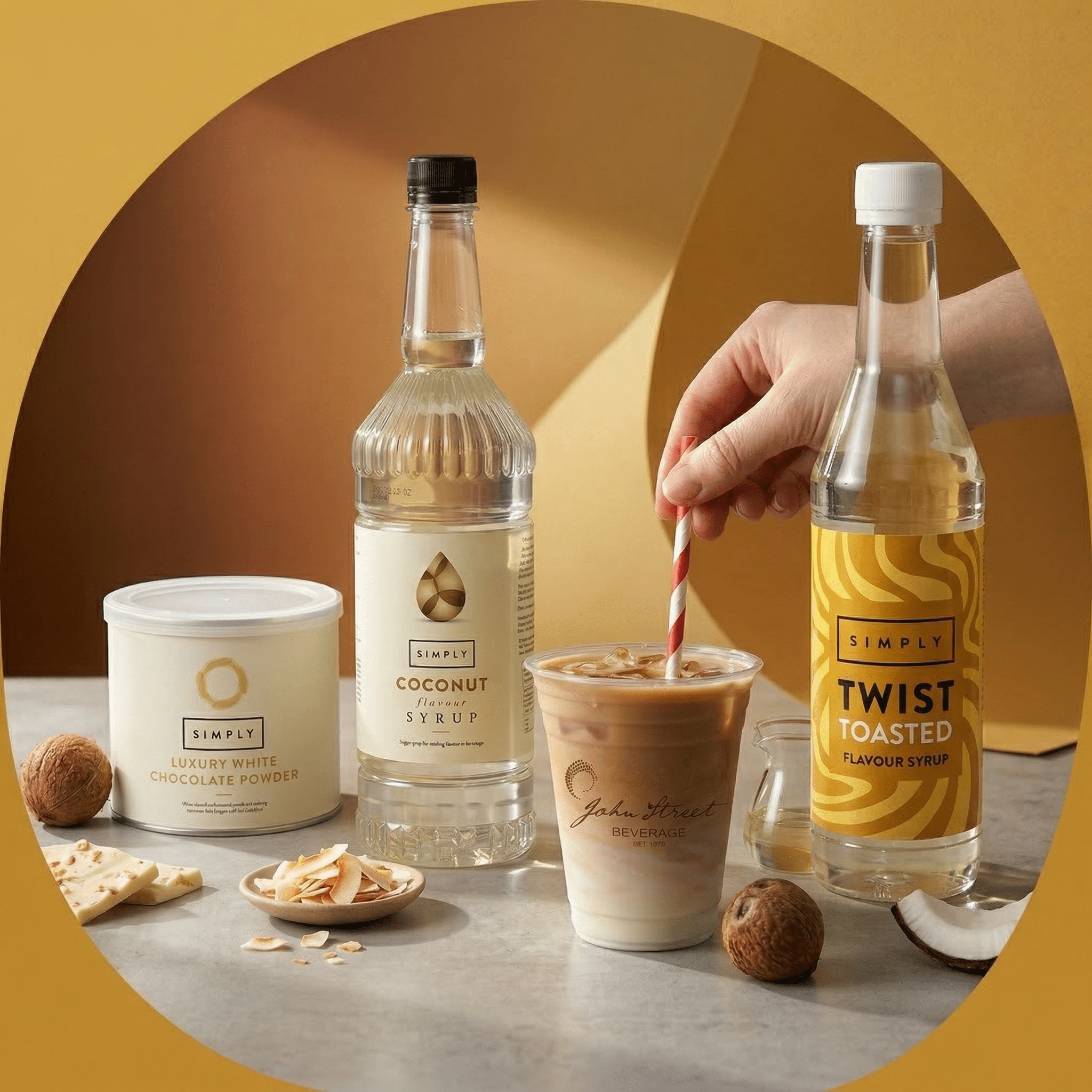 Toasted Coconut Iced White Chocolate - John Street Beverage