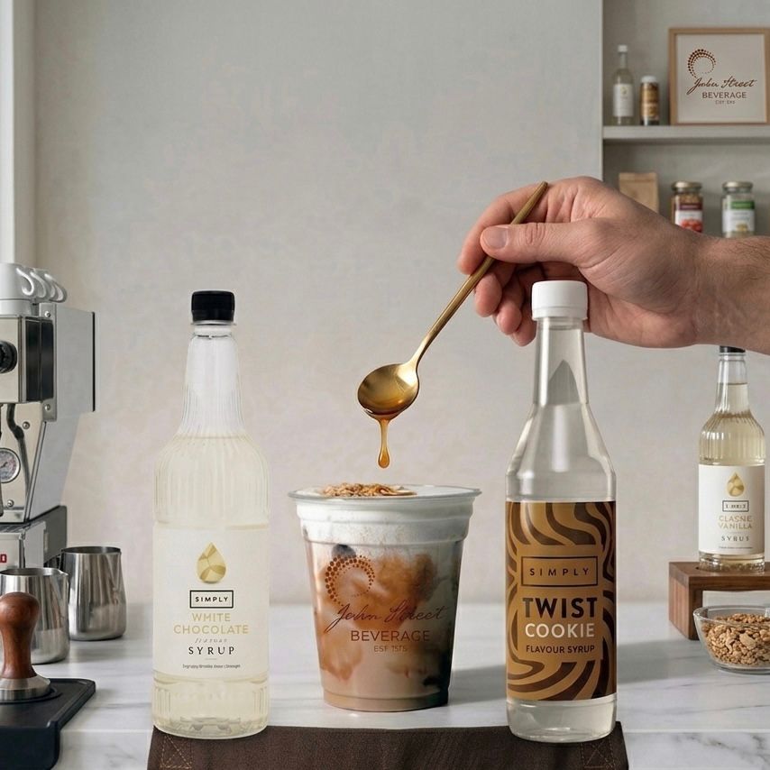 White Chocolate Cookie Iced Latte - John Street Beverage